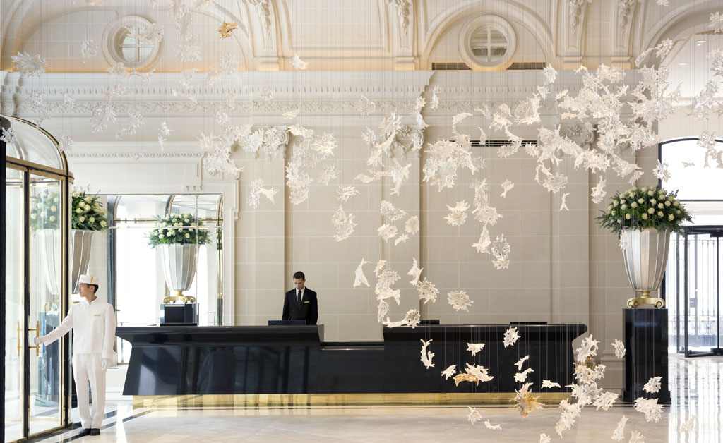 gold leaf of The Lobby restaurant